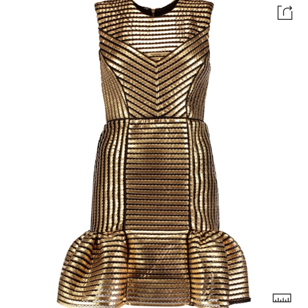 Maje metallic gold dress
